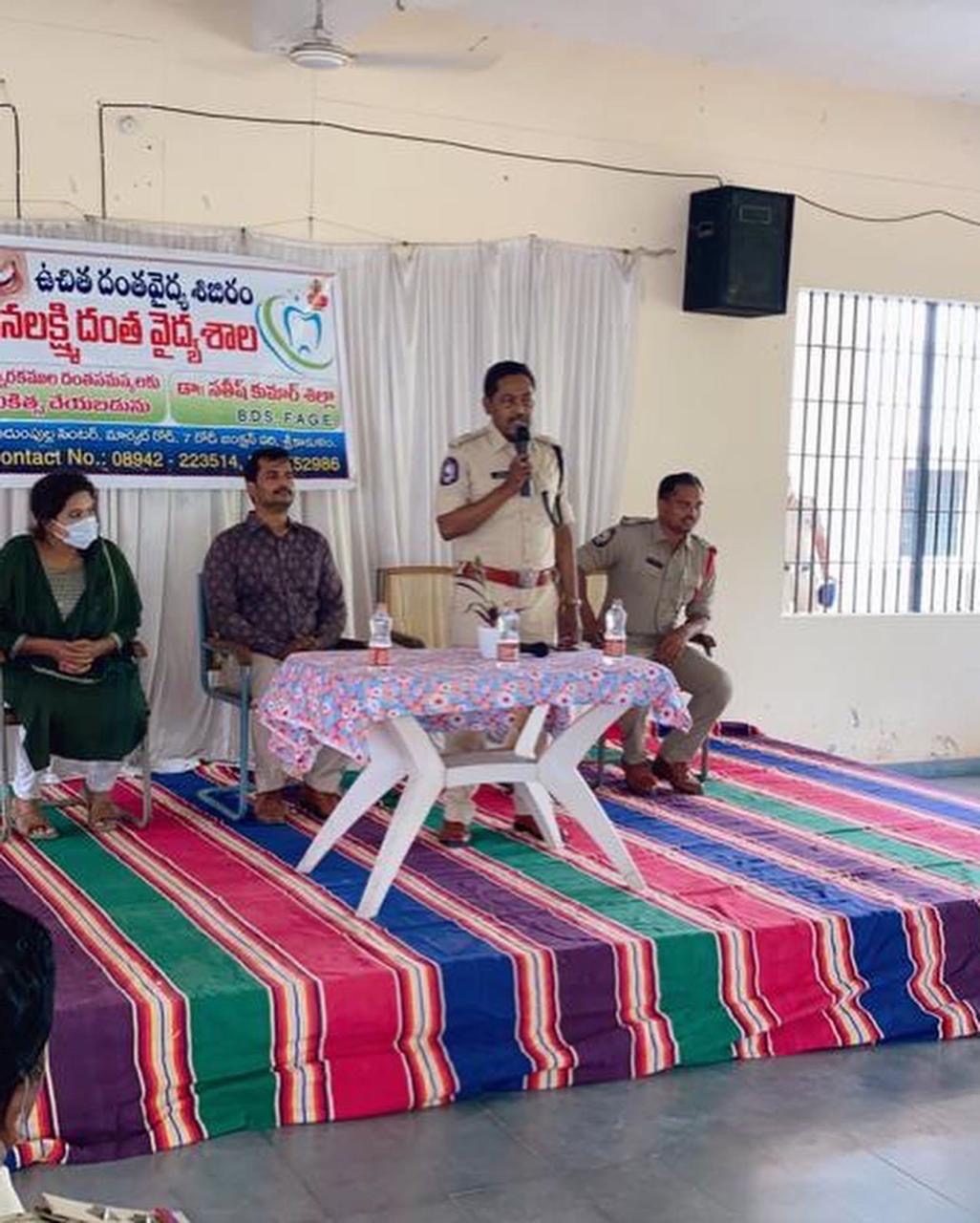 Community free dental health camp inauguration ceremony